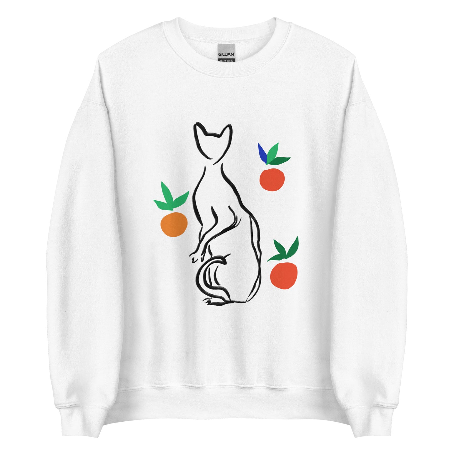 cat print sweatshirt